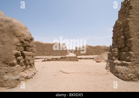 Chan Chan, der alten Hauptstadt des Imperiums Chimu, Peru Stockfoto