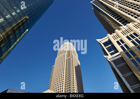 Bank of America-Gebäude in der Innenstadt von Charlotte, North Carolina Stockfoto