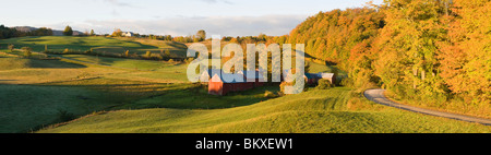 Der Jenne Farm in Woodstock, Vermont.  Fallen. Stockfoto