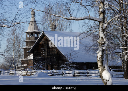 Russland, Nowgorod die große Region, Vitoslavlitsy, aus Visoky Ostrov, im Okulovka Bezirk, Anfang des 20. Jahrhunderts Stockfoto