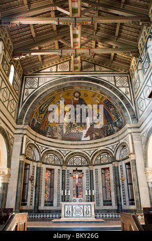 Jesus Christus - Pantokrator aus Florenz Kirche - San Miniato al Monte Stockfoto