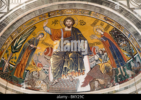 Jesus Christus - Pantokrator aus Florenz Kirche - San Miniato al Monte Stockfoto