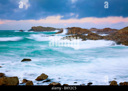 Bryher; Sturm an der Küste; Isles of Scilly Stockfoto