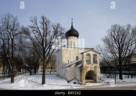 Russland, Pskow, Kirche des heiligen Joachim und Anna, 1544 Stockfoto