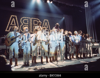 ABBA - schwedischen pop-Gruppe mit Gästen im Finale eine Bühnenshow ca. 1978 Stockfoto