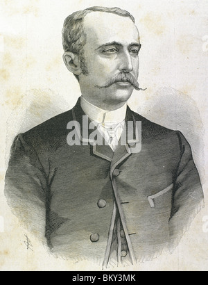 Cerralbo, Enrique de Aguilera y Gamboa, Marquis von (1845-1922). Politische und spanische Archäologe. Gravur. Stockfoto