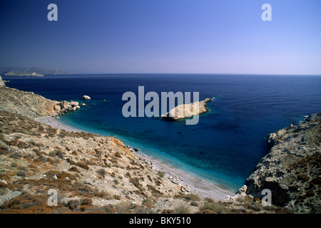 Katergo Beach, Folegandros, Kykladen, Griechenland Stockfoto