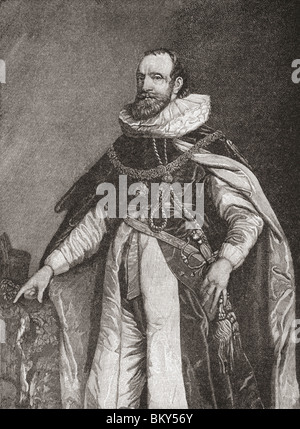 Thomas Osborne, 1. Duke of Leeds, Earl of Danby und Marquess of Carmarthen, 1631, 1712. Englischer Staatsmann. Stockfoto