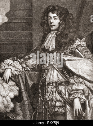 James Crofts oder James Fitzroy, später Sir James Scott, 1. Herzog von Monmouth, 1. Herzog von Buccleuch, 1649 bis 1685. Niederländischer englischer Adliger und Offizier. Stockfoto