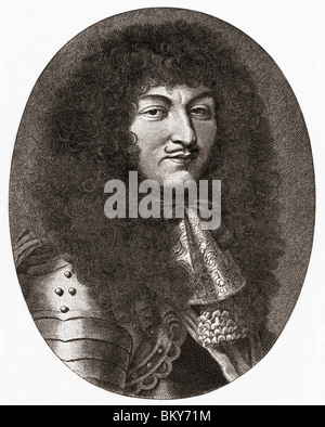 Ludwig XIV., 1638 bis 1715. König von Frankreich und Navarra. Stockfoto