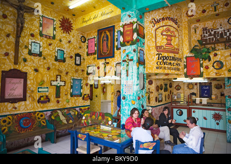 Cafe Templo del Silencio, Stadtteil Coyoacán, Mexico City, Mexico D.F., Mexiko Stockfoto