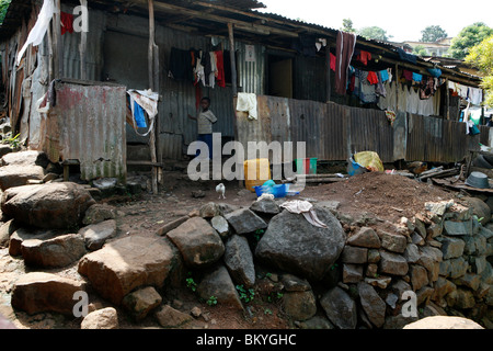 Haus in Freetown, Sierra Leone, Westafrika Stockfoto