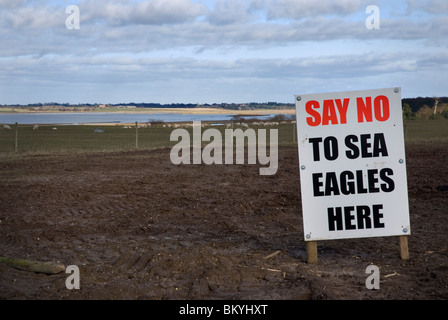 sagen Sie Nein zu Seeadler Zeichen an Blythburgh in Suffolk england Stockfoto
