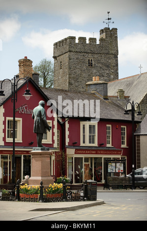 Tregaron Dorfplatz und Rhiannon Welsh Gold Centre, Ceredigion Wales Großbritannien Stockfoto