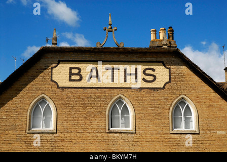 Die alten Bäder in Bath Row, Stamford, Lincolnshire, 2010. Stockfoto