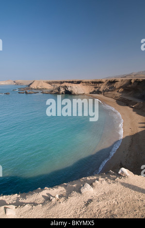 Leeren Strand an der Küste von Peru Stockfoto