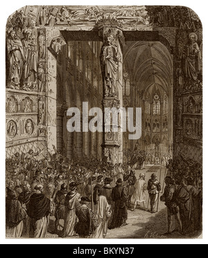 Am 12. April 1229 schwor Graf Raymond VII von Toulouse in der Kirche Notre-Dame von Paris in zukünftigen Gläubigen in die Kirche zu sein.
