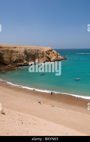 Leeren Strand an der Küste von Peru Stockfoto