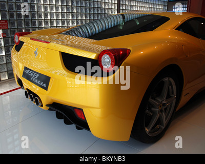 Ferrari 458 Italia bei der Galleria Ferrari-Museum-Italien. Stockfoto