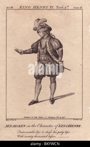 James Aiken als König Henry in "Heinrich VI., Teil 2". Stockfoto