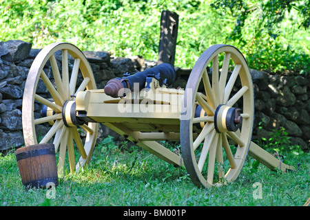 Amerikanischer revolutionärer Krieg-Ära (1770) Re-Enactment, Sturbridge, Massachusetts, USA Stockfoto