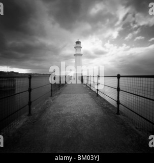 Seashore Newhaven Leuchtturm, Leith, Edinburgh. Schottland Stockfoto