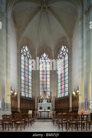 Apsis der Kathedrale Saint-Pierre, Nantes, Frankreich Stockfoto