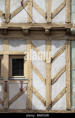 Detail eines typischen Hauses, Vannes, Bretagne, Frankreich Stockfoto