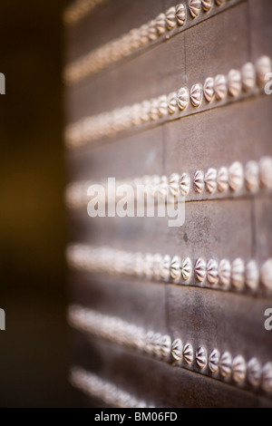 Detail der alten Tür des Justiz-Tor, Alhambra, Granada, Spanien Stockfoto