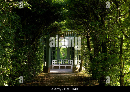 Rokokogarten in Veitshöchheim Burg, in der Nähe von Würzburg, untere Franken, Bayern, Deutschland, Europa Stockfoto