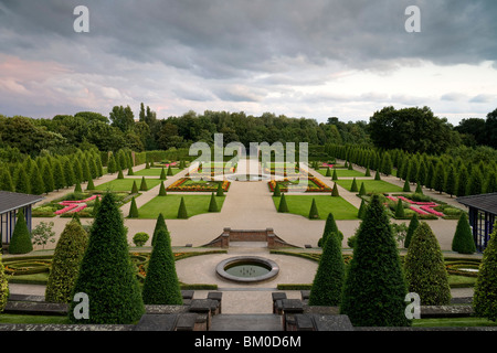 Terrassengarten, Kloster Kamp, Kamp-Lintfort, Nordrhein-Westfalen, Deutschland, Europa Stockfoto