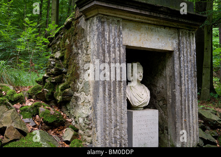 Landschaftsgarten im Seifersdorfer Tal, Wachau, Seifersdorf in der Nähe von Dresden, Sachsen, Deutschland, Europa Stockfoto