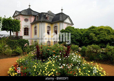 Dornburger Schlösser, Rokoko-Schloss Dornburg, in der Nähe von Jena, Thüringen, Deutschland, Europa Stockfoto