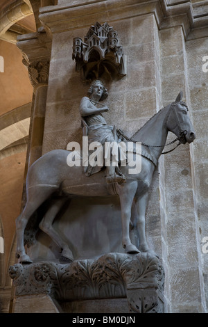 Der Bamberger Reiter im Bamberger Dom, Dom St. Peter und St. Georg, Bamberg, Franken, Bayern, Deutschland, Europa Stockfoto