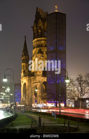 Kaiser-Wilhelm-Gedächtniskirche, Breitscheidplatz, Berlin, Deutschland, Europa Stockfoto