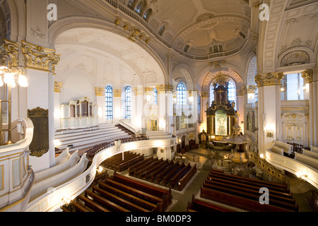 St.-Michaelis-Kirche, genannt Michel, Hamburg, Deutschland, Europa Stockfoto