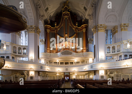 St.-Michaelis-Kirche, genannt Michel, Hamburg, Deutschland, Europa Stockfoto