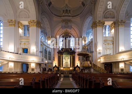 St.-Michaelis-Kirche, genannt Michel, Hamburg, Deutschland, Europa Stockfoto