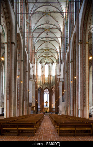 St. Marien Kirche, Marienkirche, hanseatische Stadt Lübeck, Schleswig-Holstein, Deutschland, Europa, UNESCO-Weltkulturerbe Stockfoto