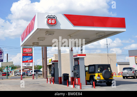 Route66 Tankstelle, Amarillo, Texas, USA Stockfoto