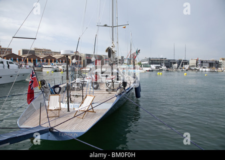 Yacht Hafen, Americas Cup 2007, Valencia, Spanien Stockfoto