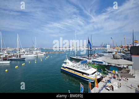 Yacht Hafen, Americas Cup 2007, Valencia, Spanien Stockfoto