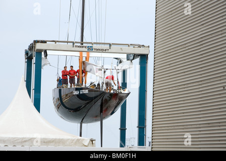 Yacht Hafen, Americas Cup 2007, Valencia, Spanien Stockfoto