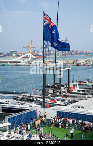 Yacht Hafen, Americas Cup 2007, Valencia, Spanien Stockfoto