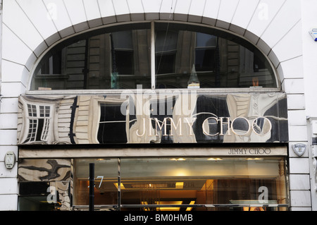 Jimmy Choo-Schuh-Shop, Old Bond Street, London, England, UK Stockfoto