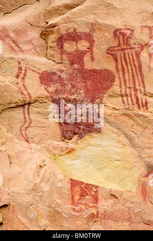 Sego Canyon - indianische Petroglyphen. Utah, USA Stockfoto