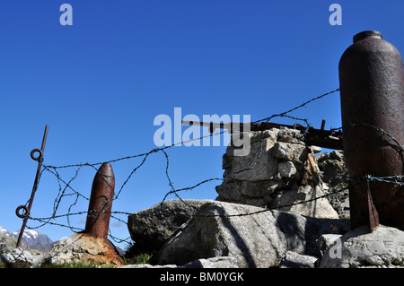 Ersten Weltkriegs in adamello Stockfoto