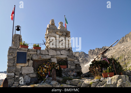 Ersten Weltkriegs in adamello Stockfoto