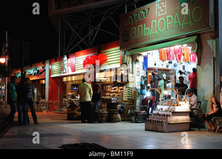 Nachtzeit in Hurghada, Ägypten Stockfoto