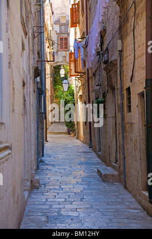 Gasse in der Altstadt von Dubrovnik, Kroatien Stockfoto